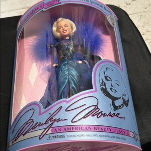Marilyn Monroe Showgirl Doll with Blue and Purple Outfit